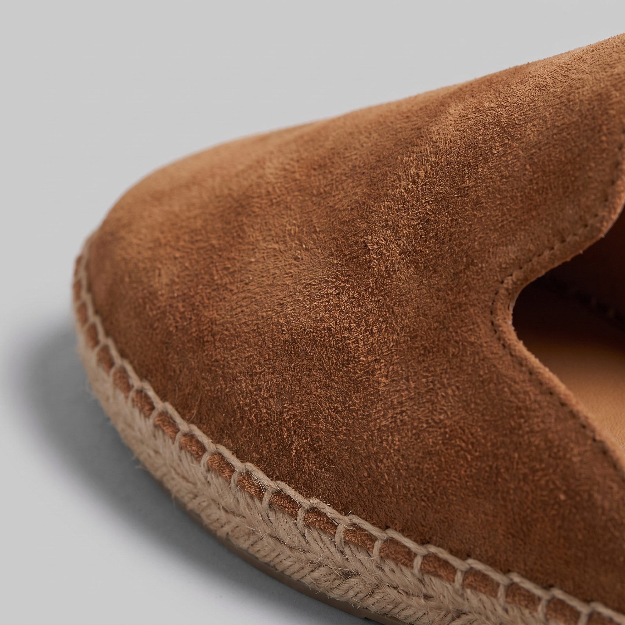 Men's PU Suede Espadrille Mule Loafers