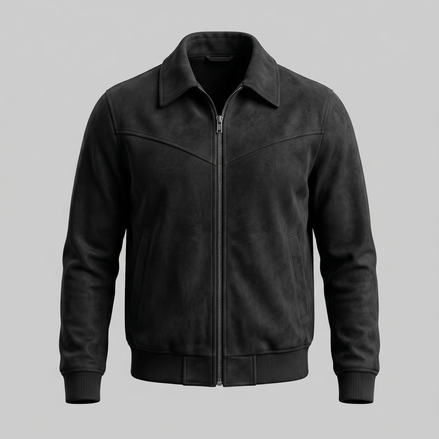 Men's Suede Harrington Bomber Jacket
