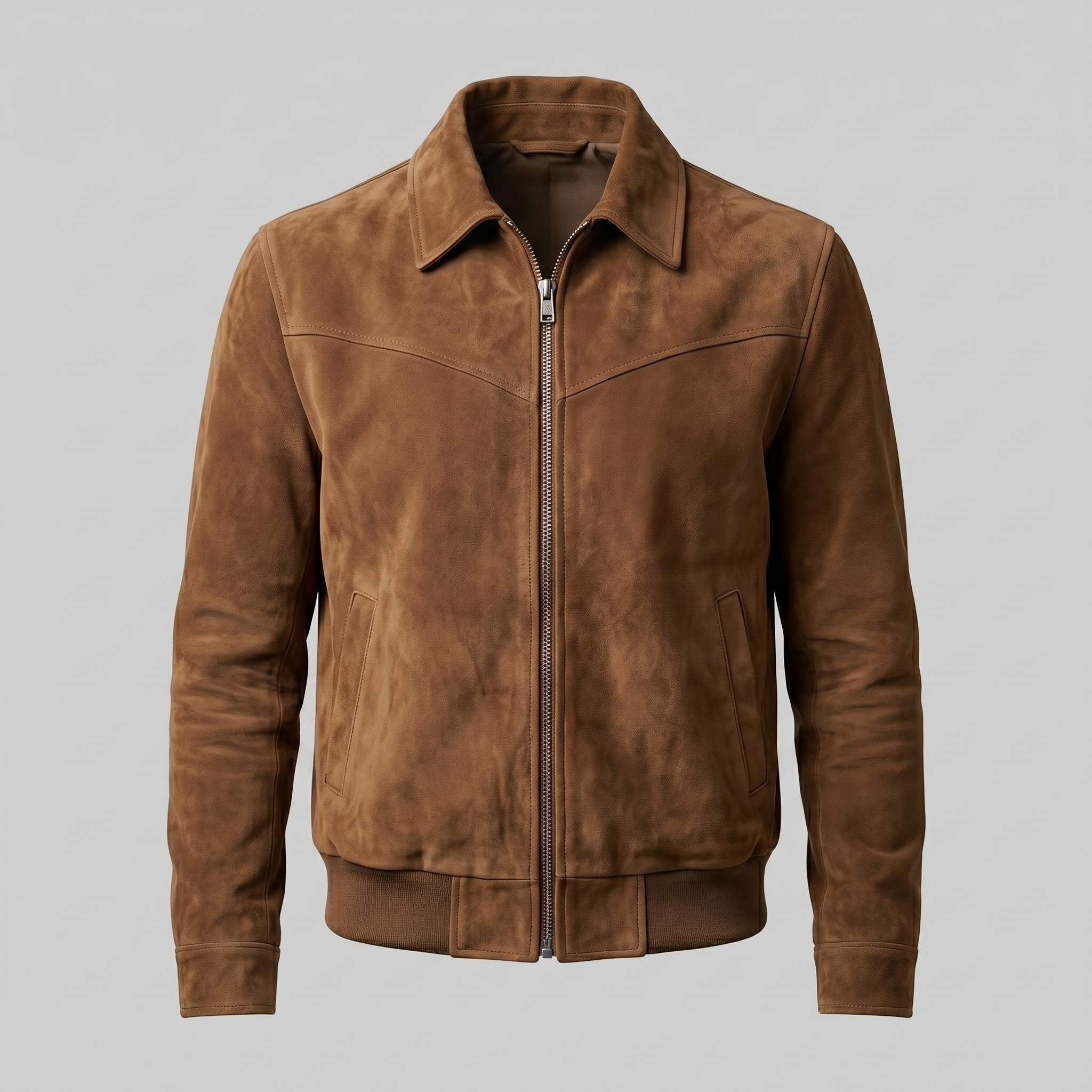 Men's Suede Harrington Bomber Jacket