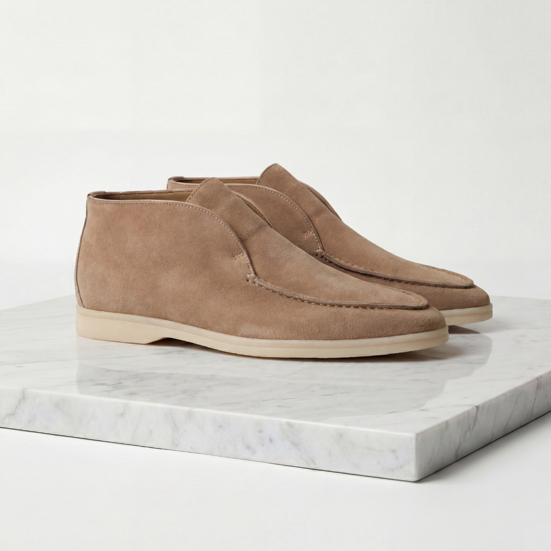 Men's High Suede Loafers
