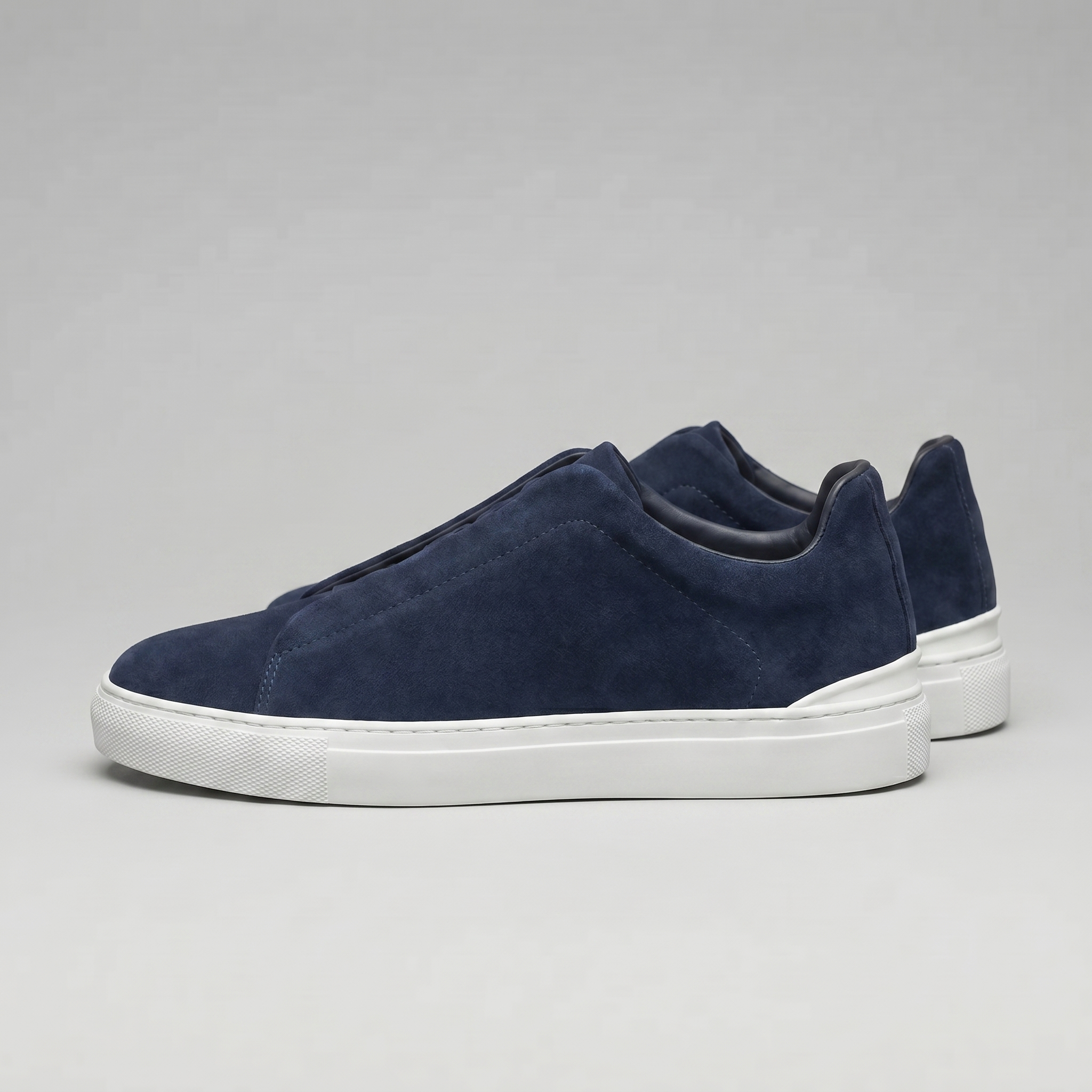 Men's Suede Leather Slip-On Trainers