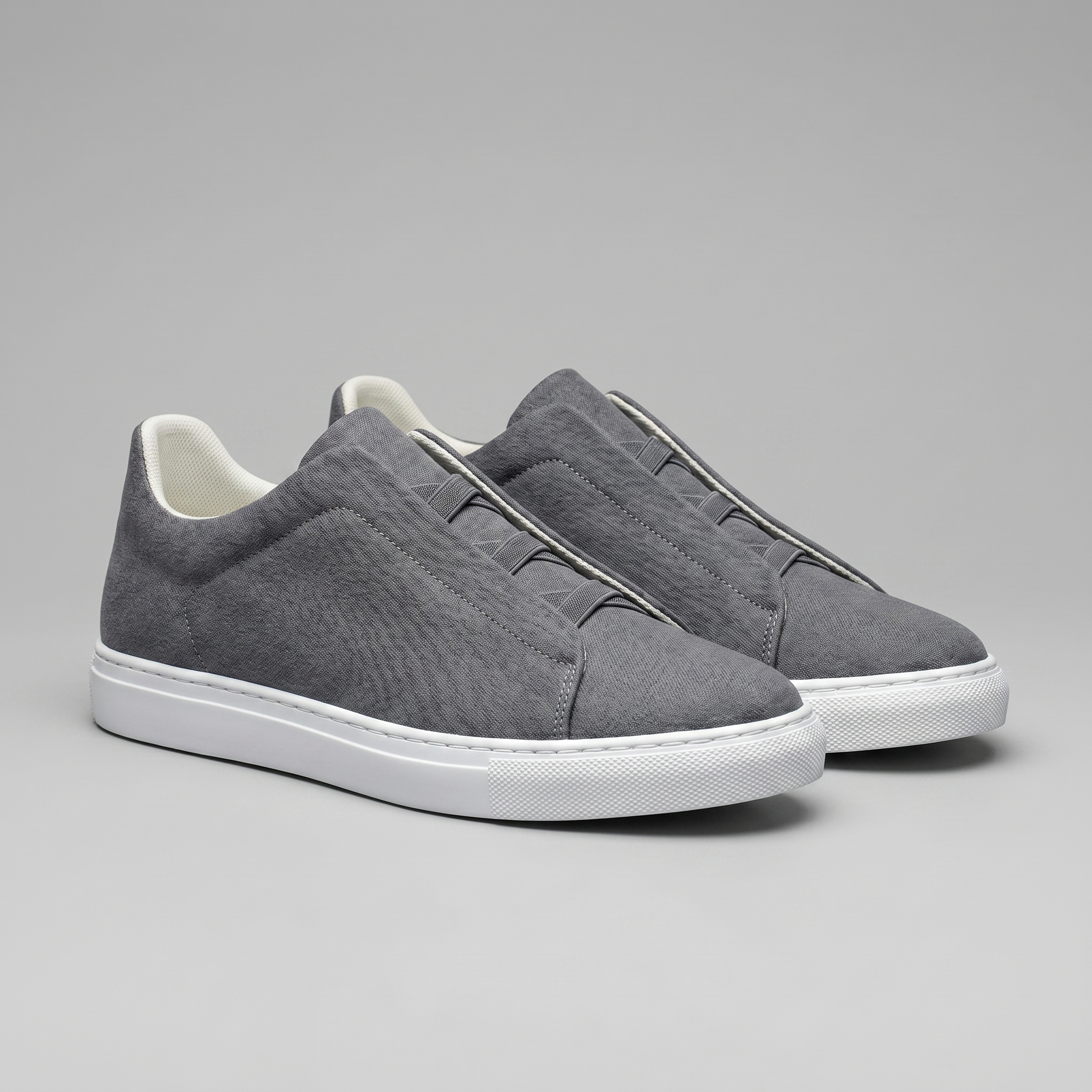Men's Suede Leather Slip-On Trainers