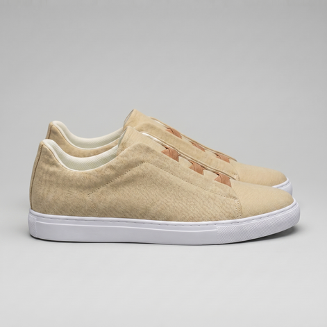 Men's Suede Leather Slip-On Trainers