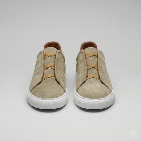 Men's Suede Leather Slip-On Trainers