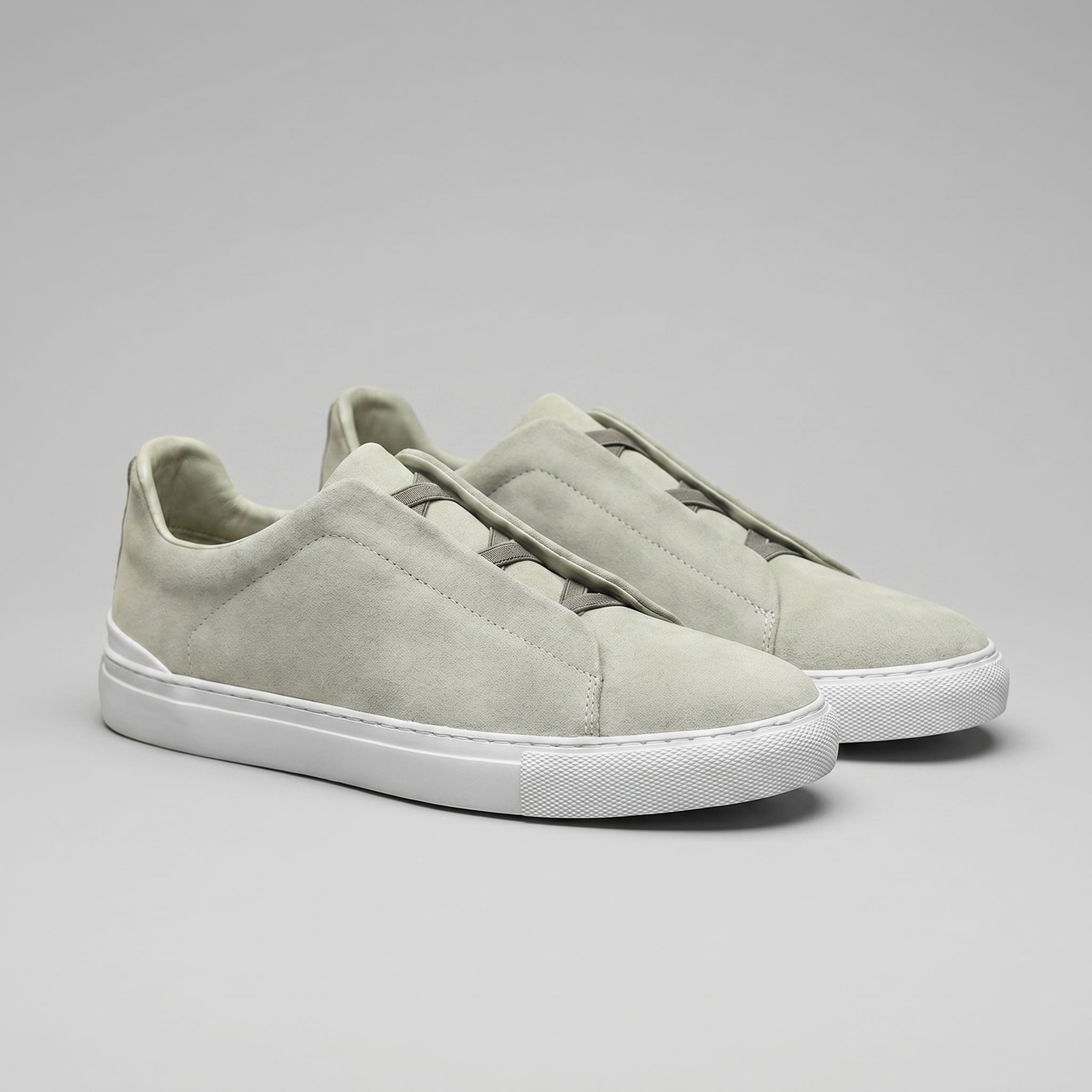 Men's Suede Leather Slip-On Trainers
