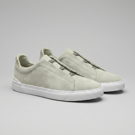 Men's Suede Leather Slip-On Trainers