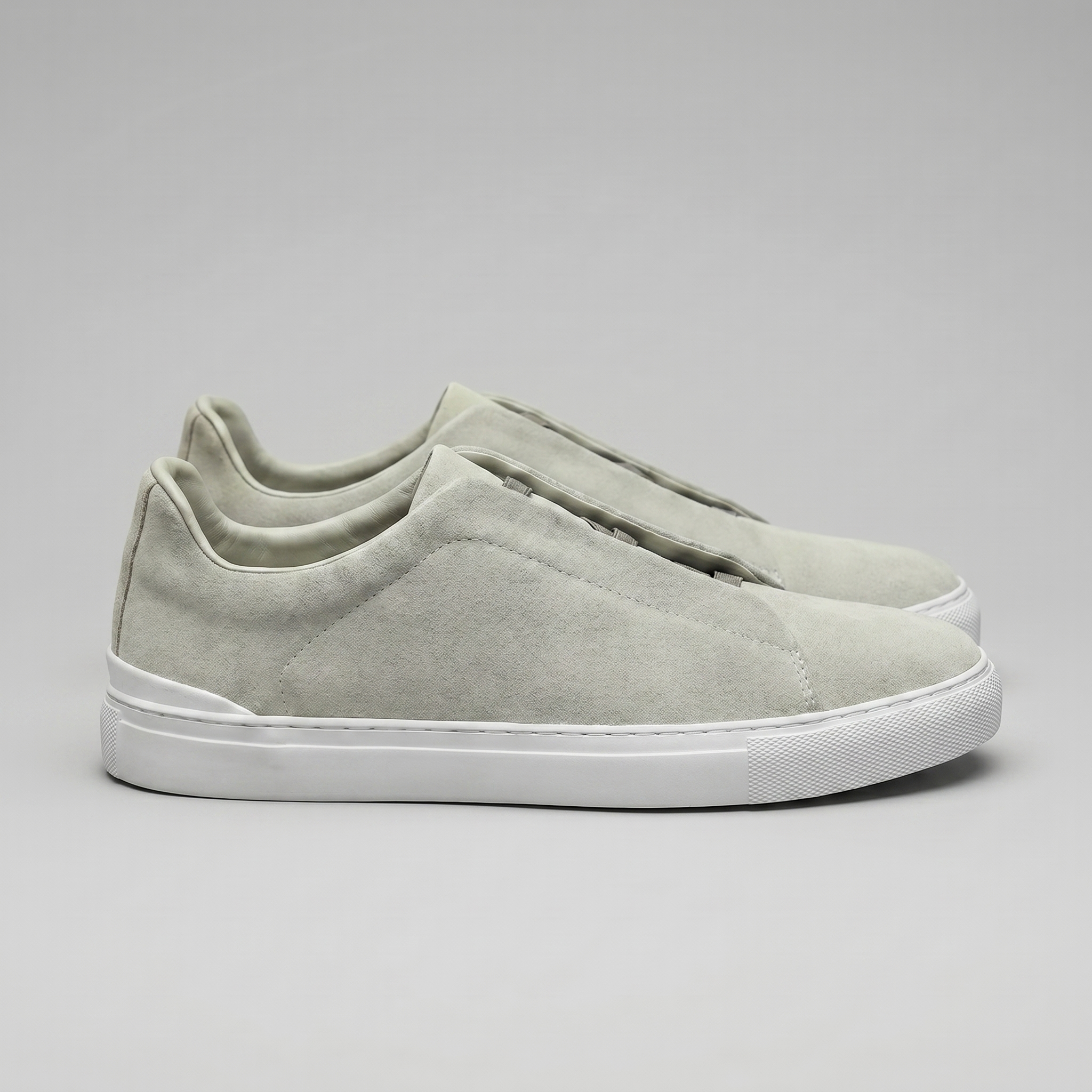 Men's Suede Leather Slip-On Trainers