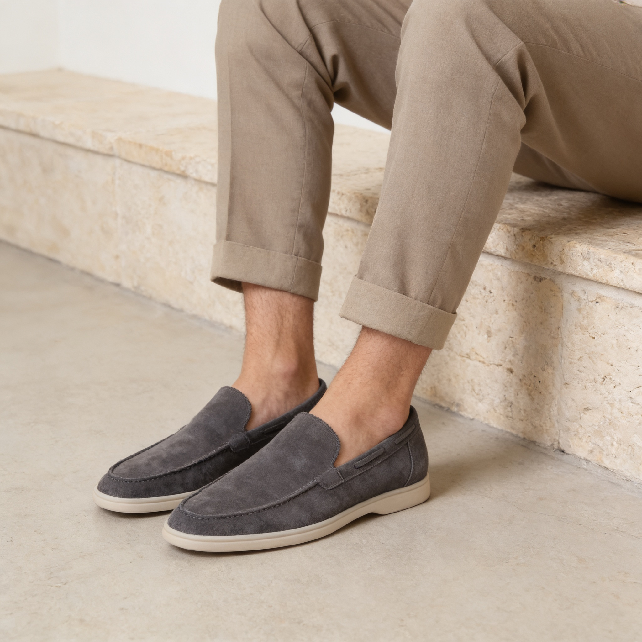 Men's Suede Loafers