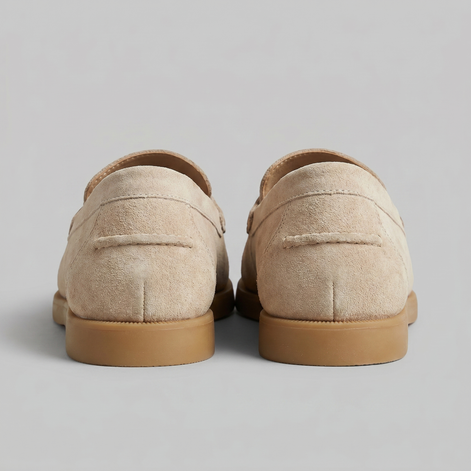 Men's Suede Loafers with Classic Details