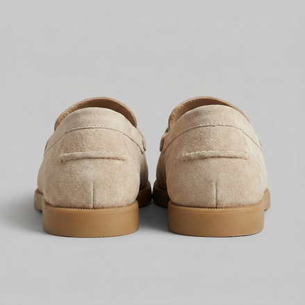 Men's Suede Loafers with Classic Details