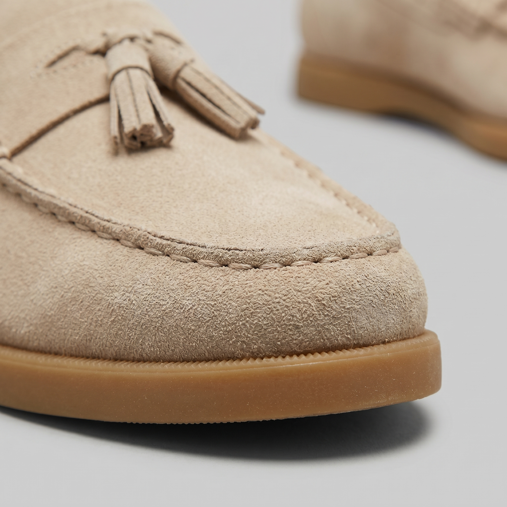 Men's Suede Loafers with Classic Details