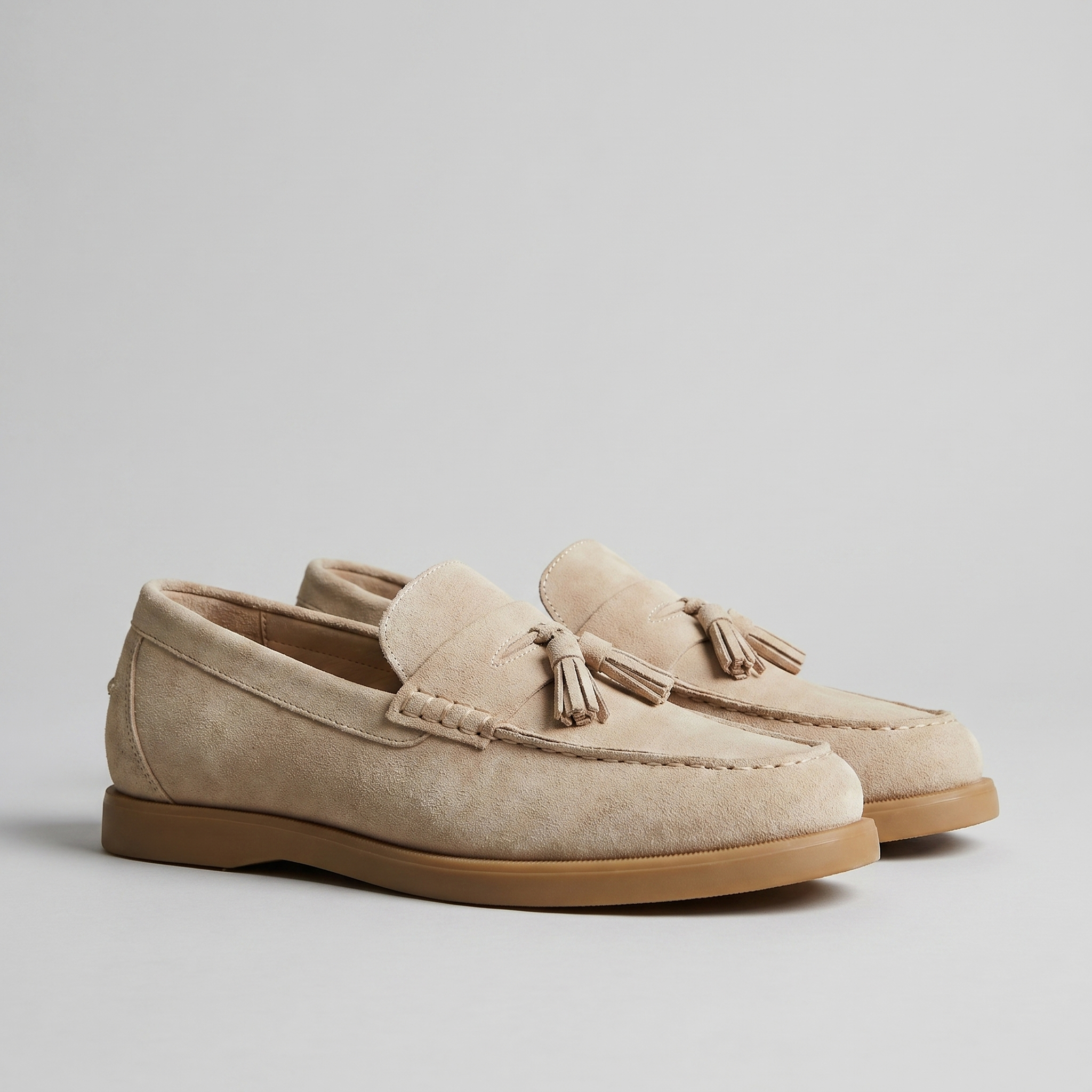 Men's Suede Loafers with Classic Details