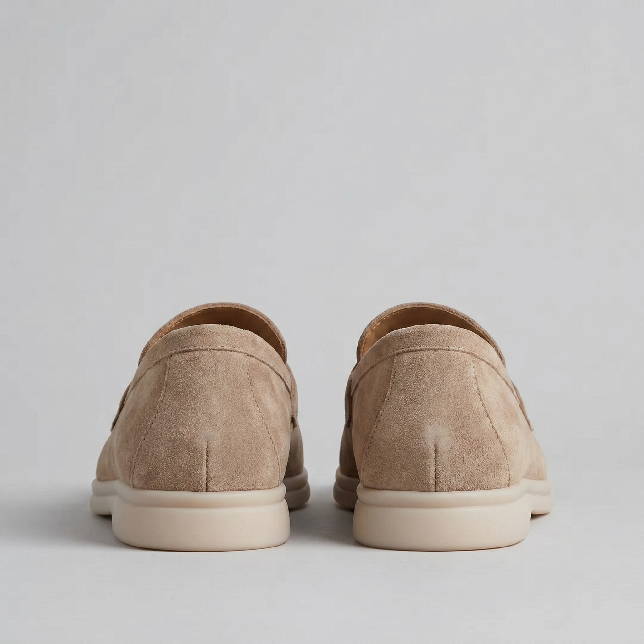 Men's Suede Metal Buckle Loafers