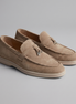 Men's Suede Metal Buckle Loafers