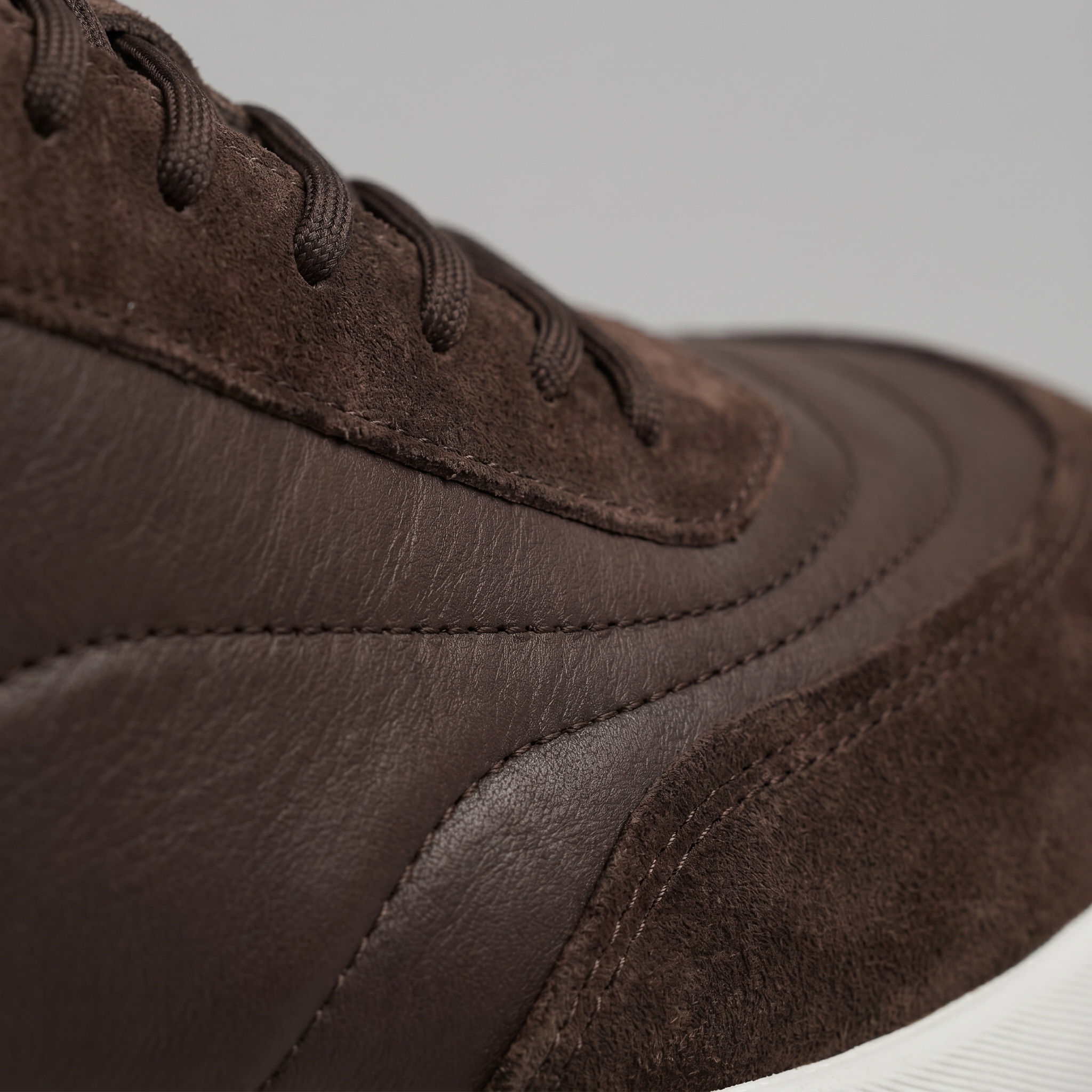 Men's Suede Panel Lace-Up Trainers