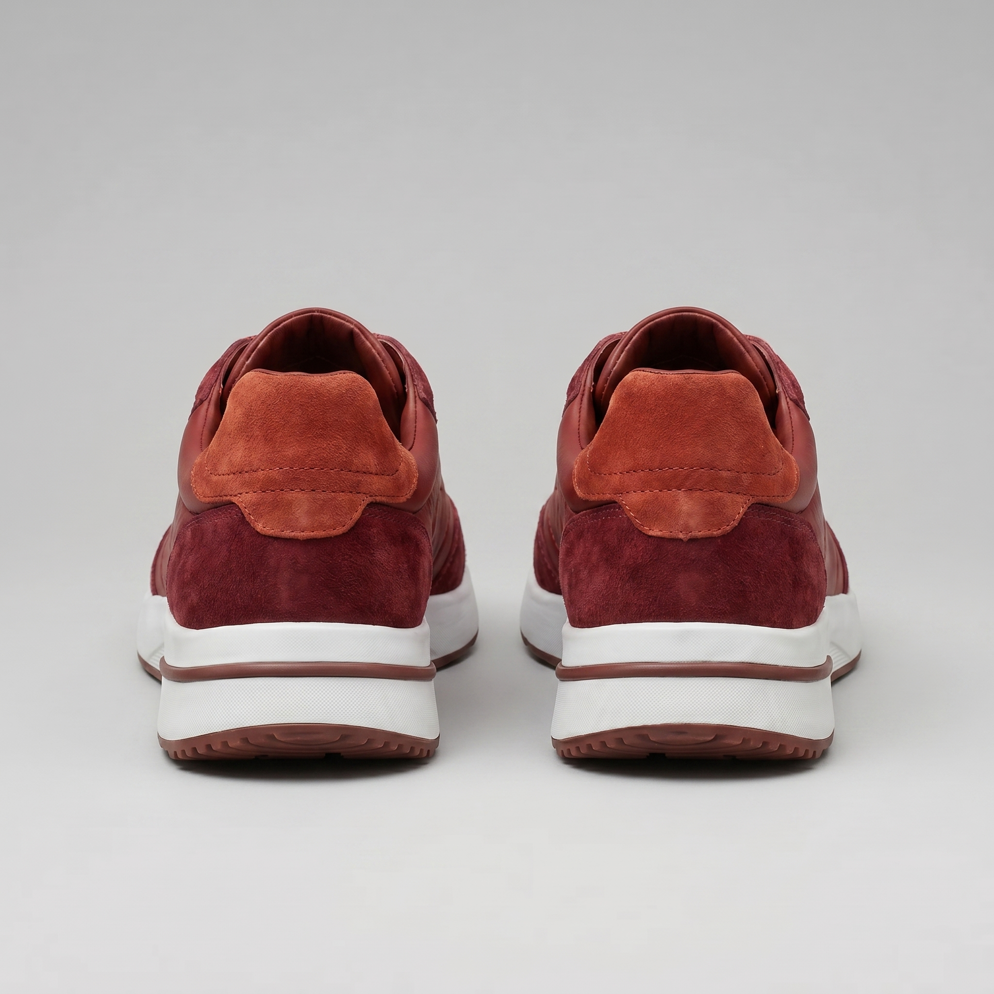 Men's Suede Panel Lace-Up Trainers