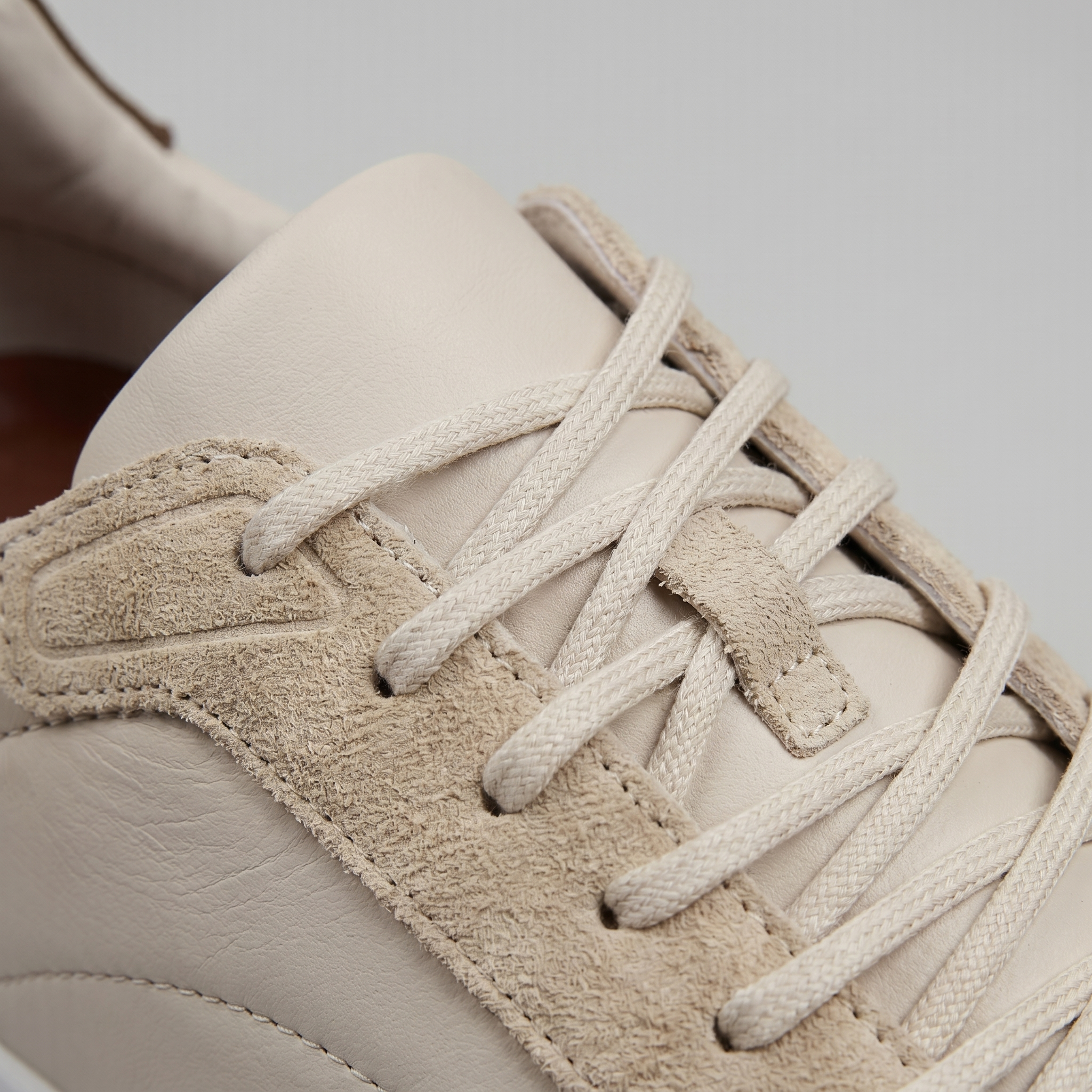 Men's Suede Panel Lace-Up Trainers