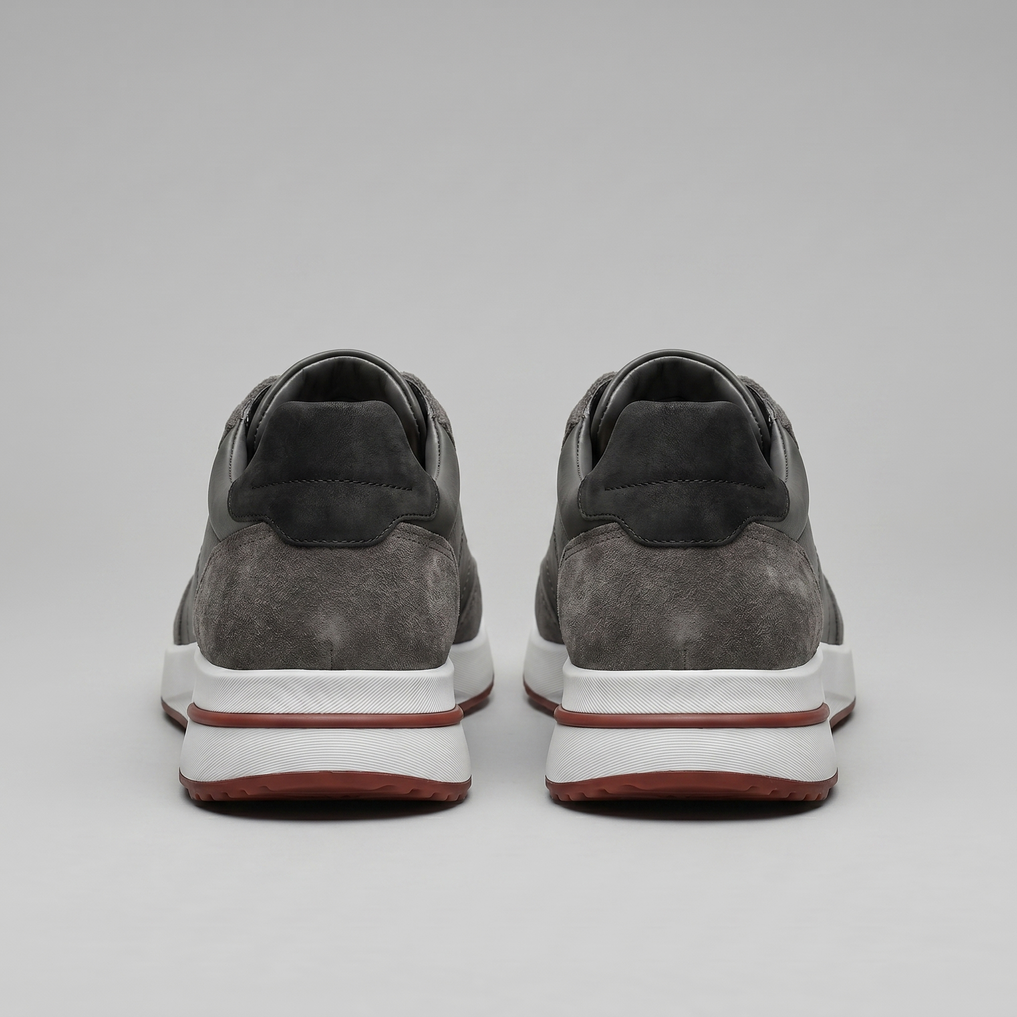 Men's Suede Panel Lace-Up Trainers