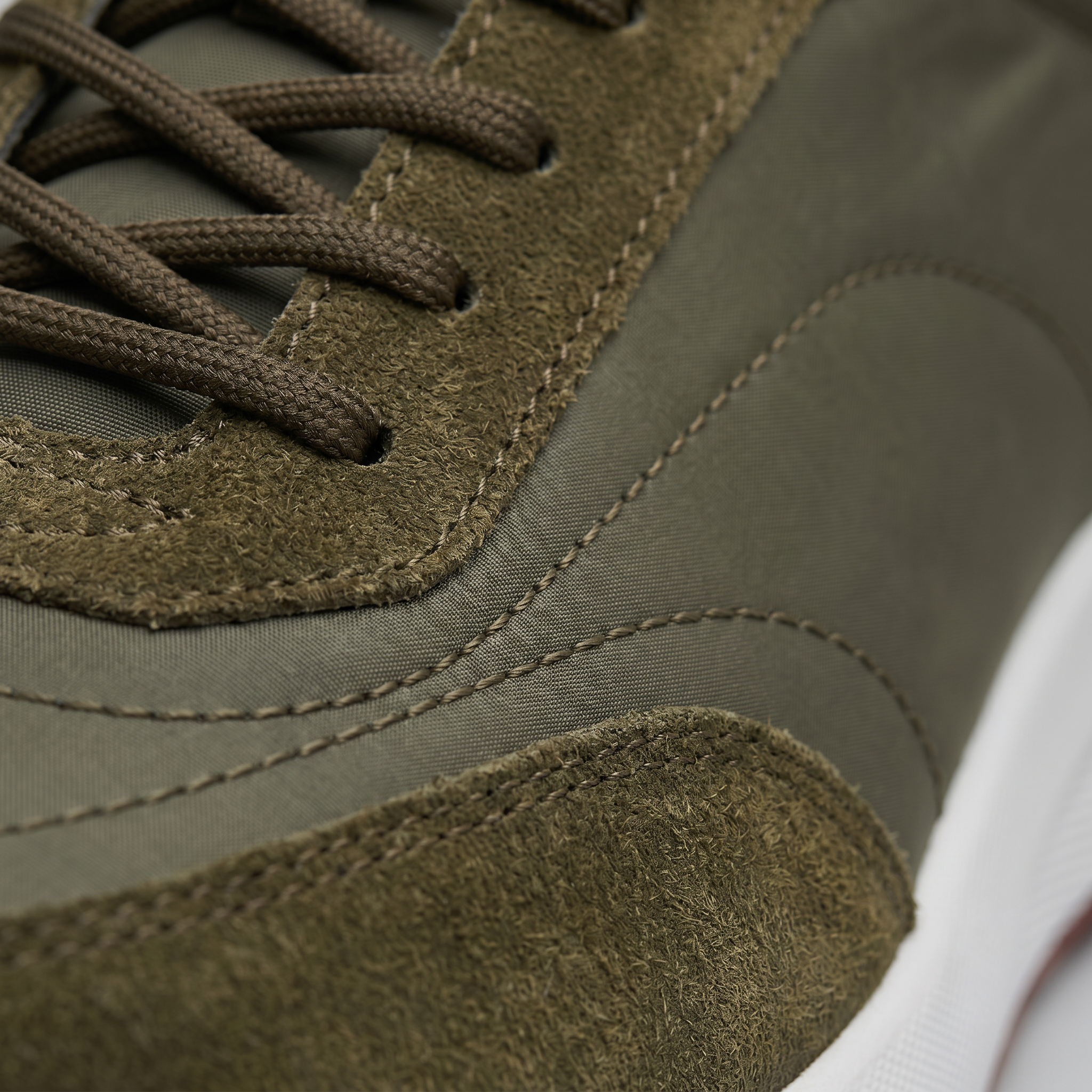 Men's Suede Panel Lace-Up Trainers