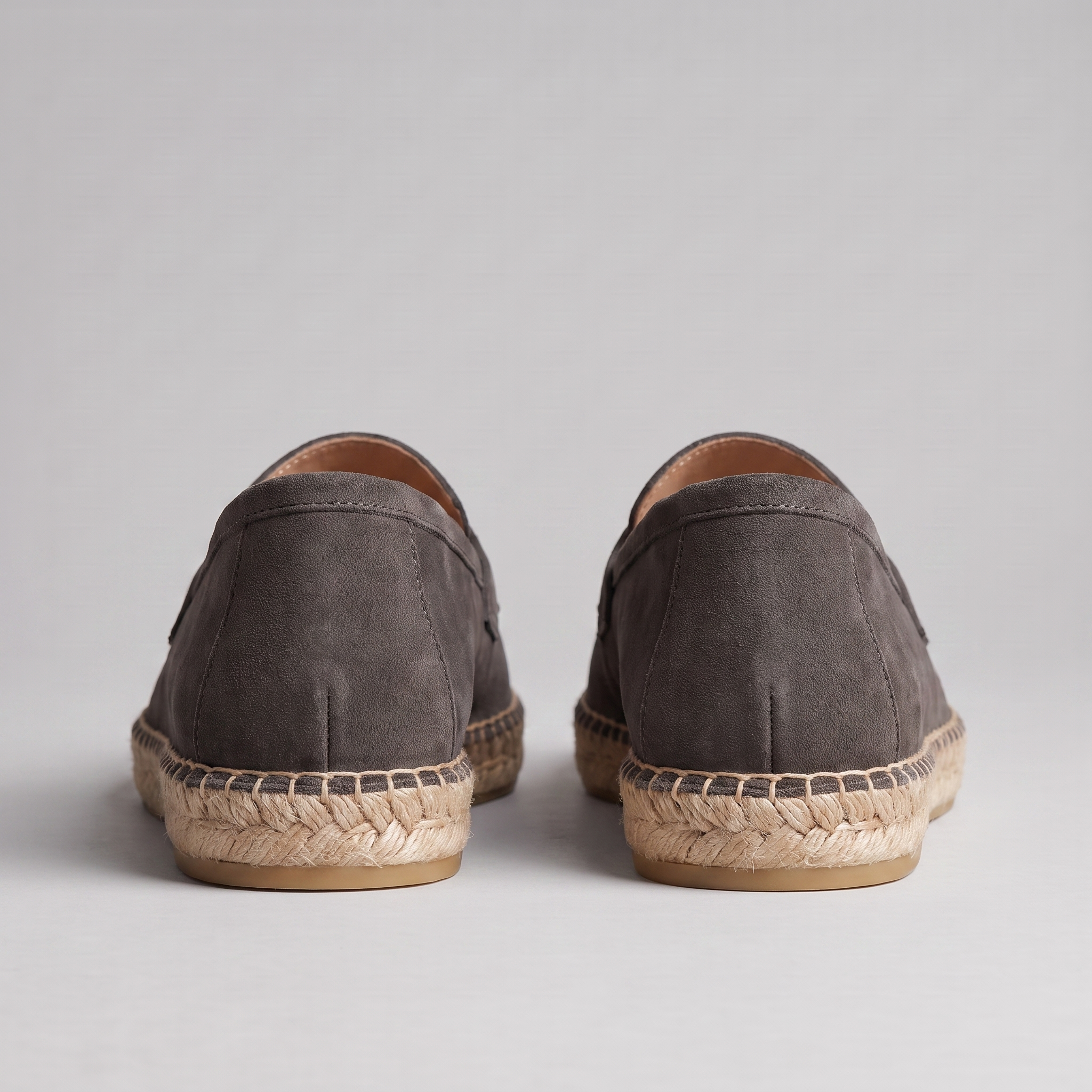 Men's Suede Penny Espadrille Loafers