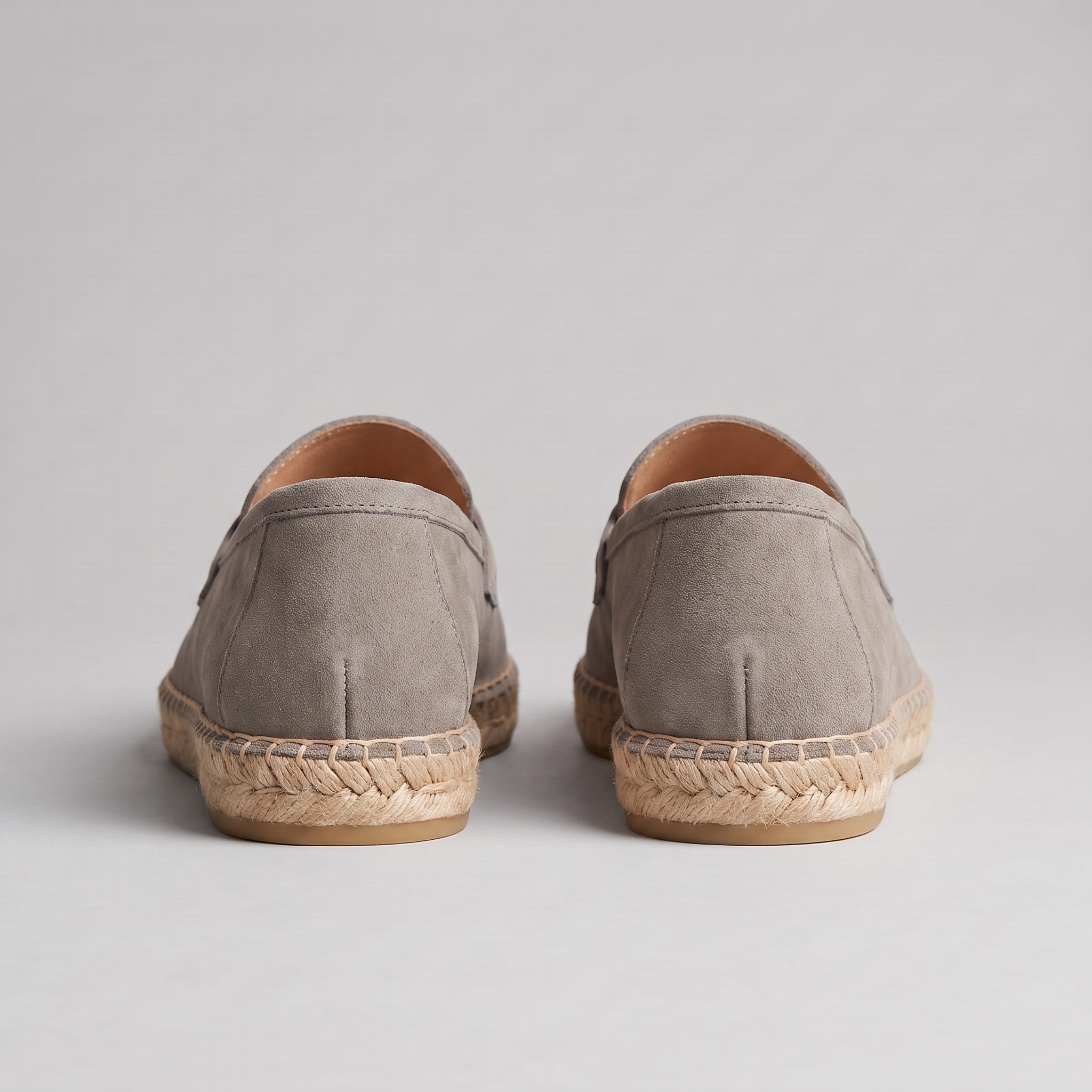 Men's Suede Penny Espadrille Loafers