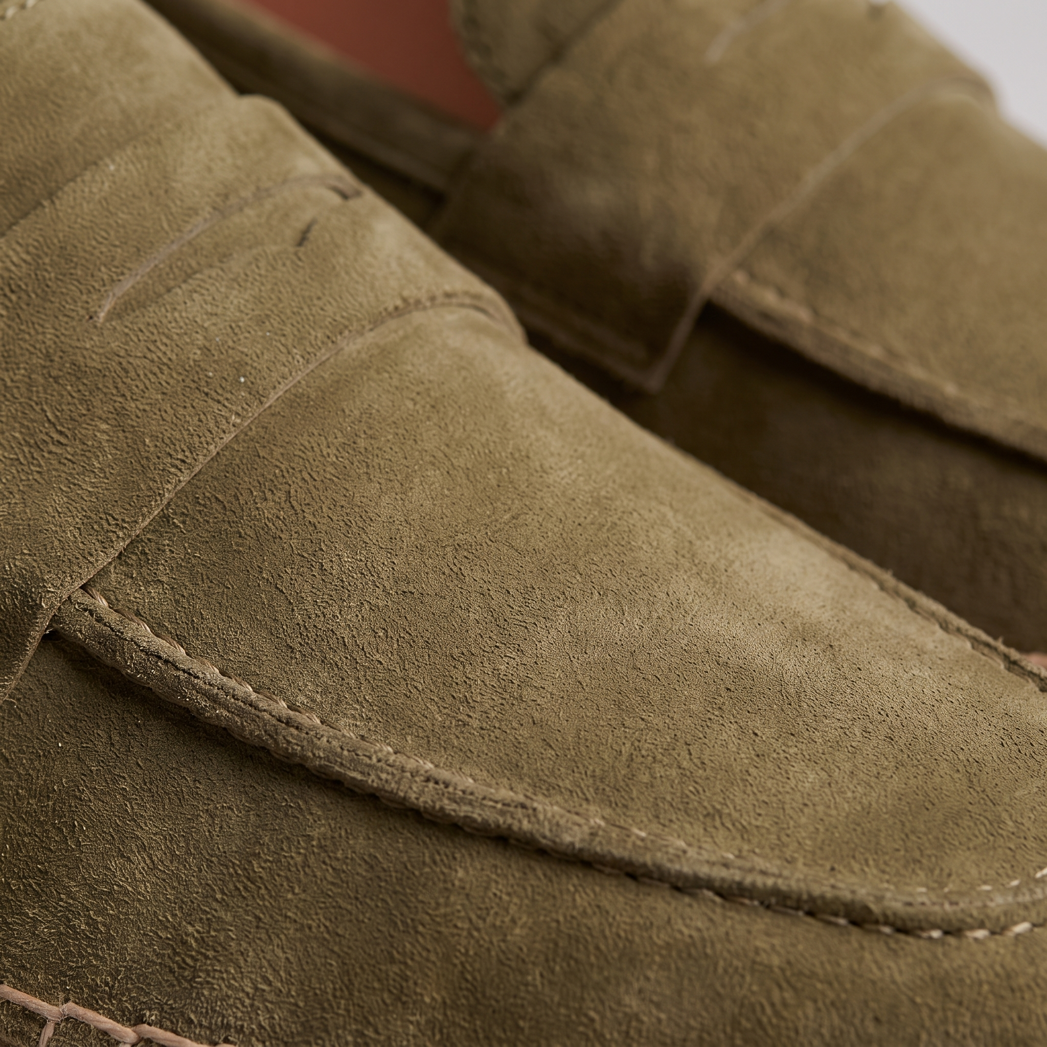 Men's Suede Penny Espadrille Loafers