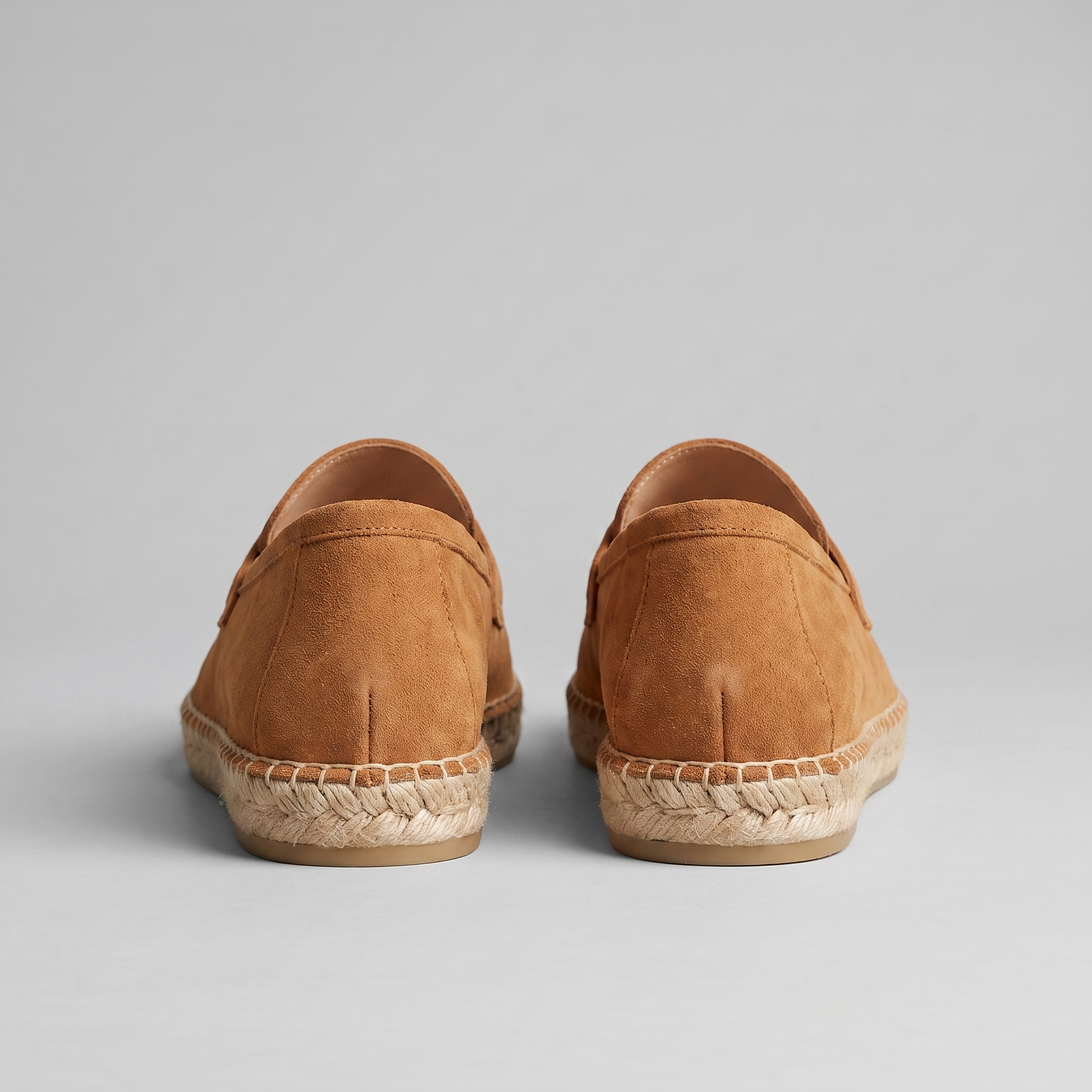Men's Suede Penny Espadrille Loafers