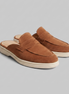 Men's Suede Penny Loafer Mules