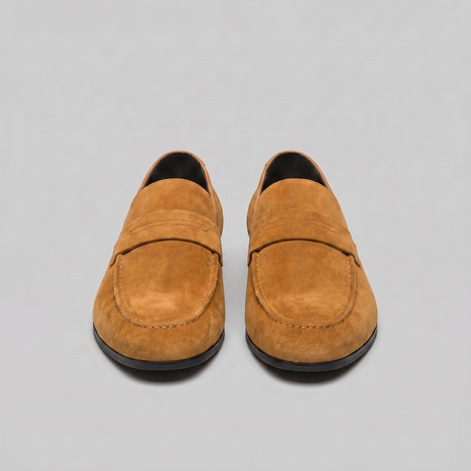 Men's Suede Penny Loafers
