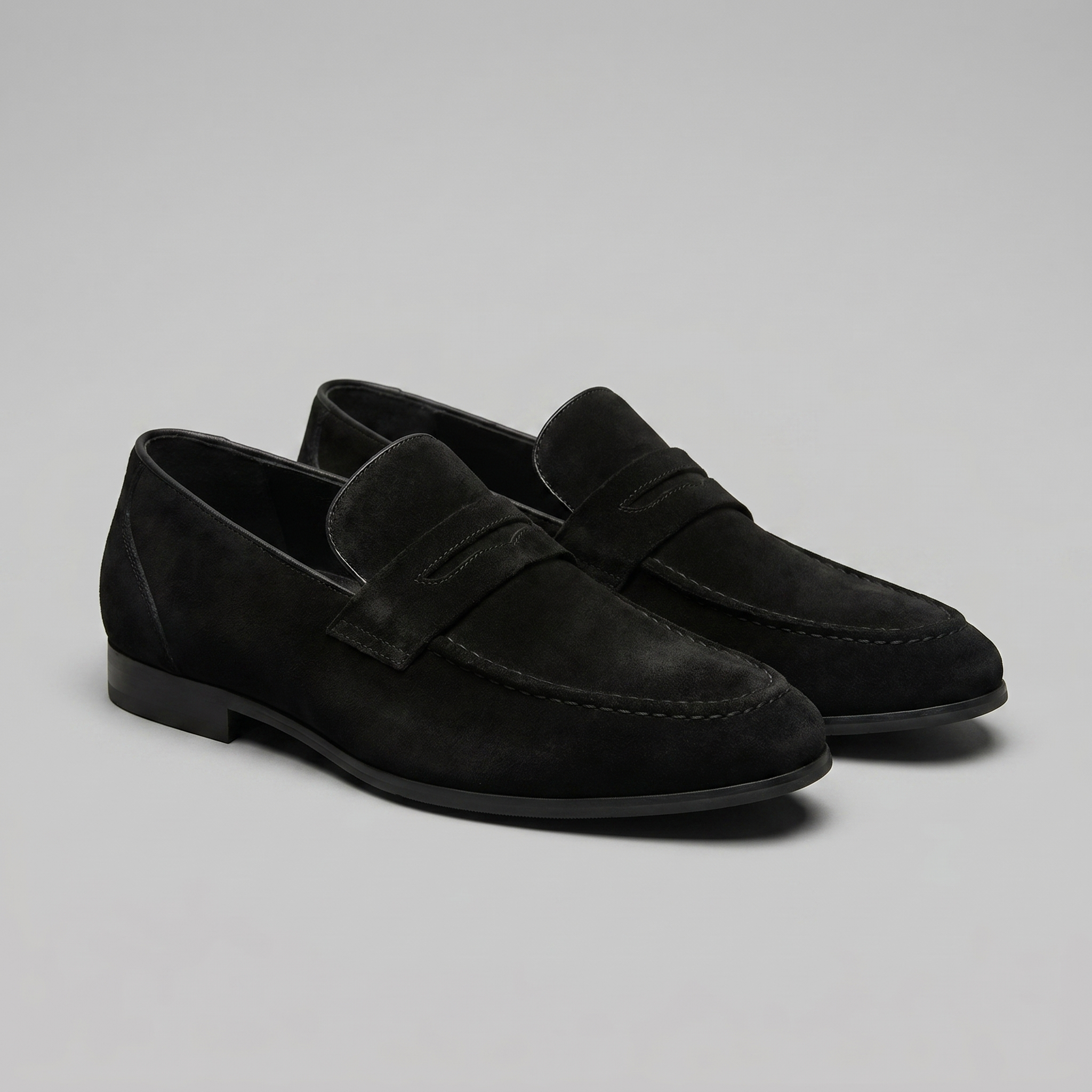 Men's Suede Penny Loafers