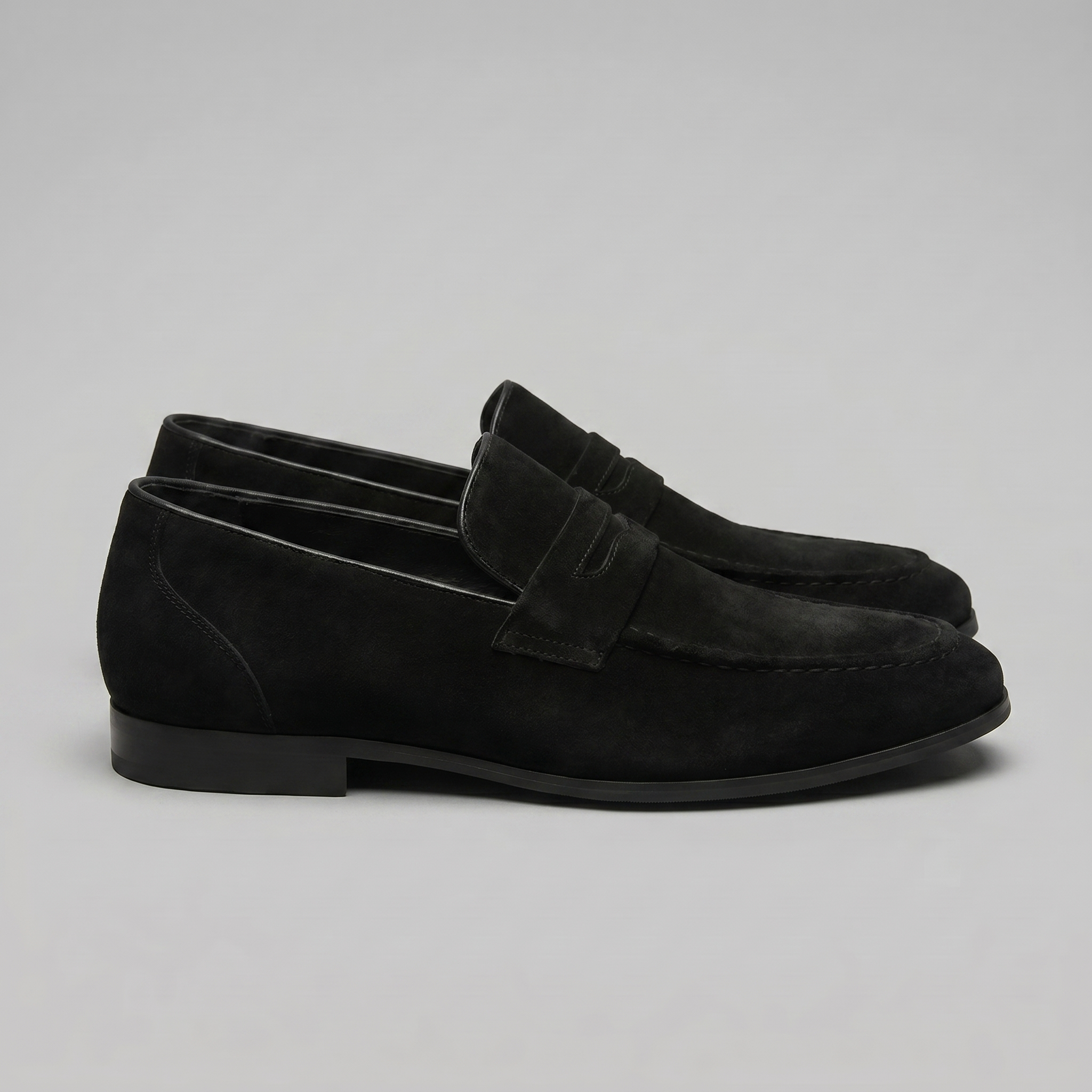 Men's Suede Penny Loafers