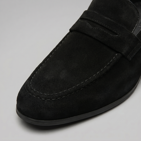 Men's Suede Penny Loafers