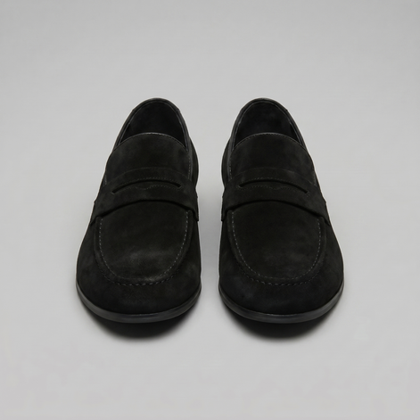 Men's Suede Penny Loafers