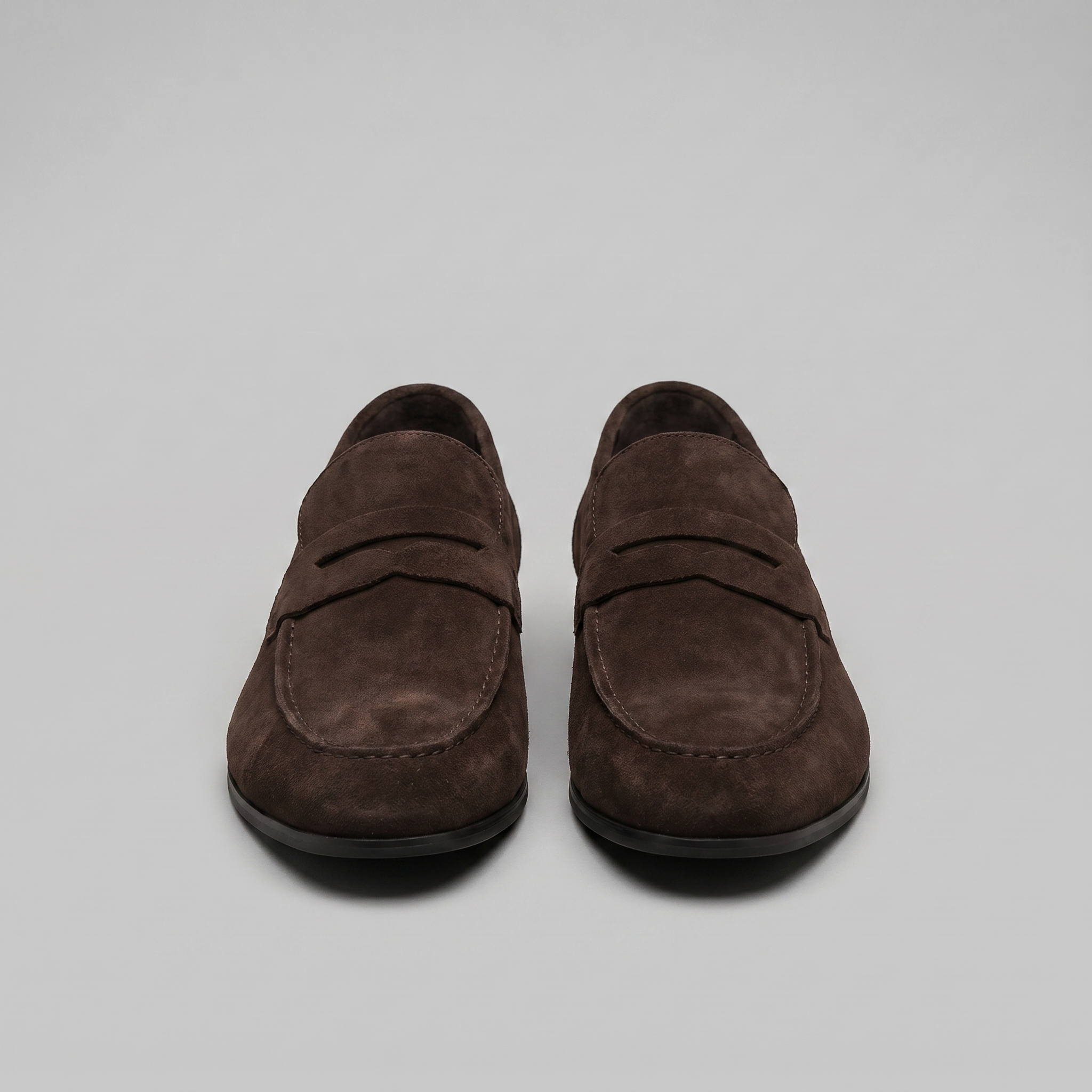 Men's Suede Penny Loafers