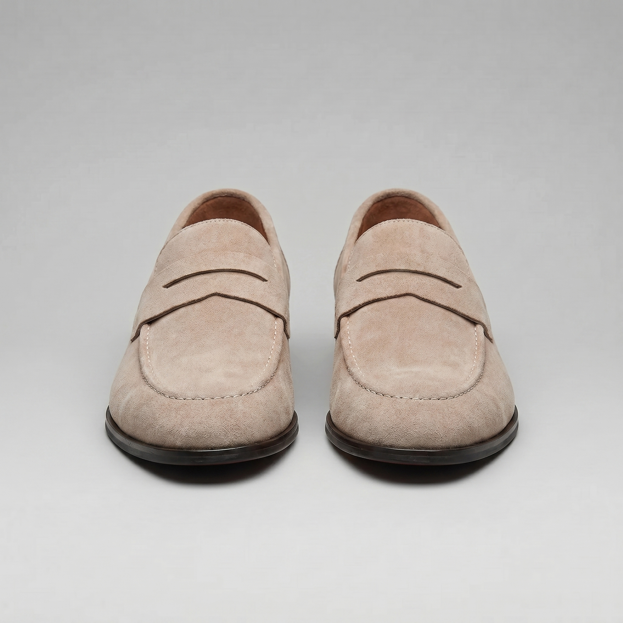Men's Suede Penny Loafers