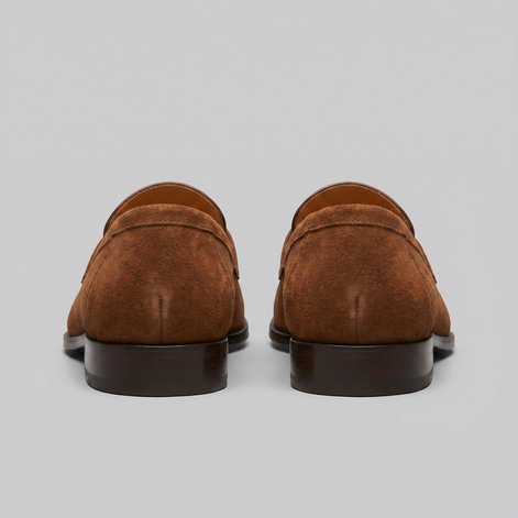 Men's Suede Penny Loafers