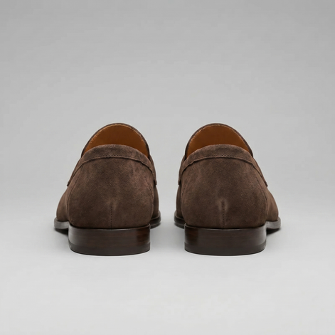 Men's Suede Penny Loafers