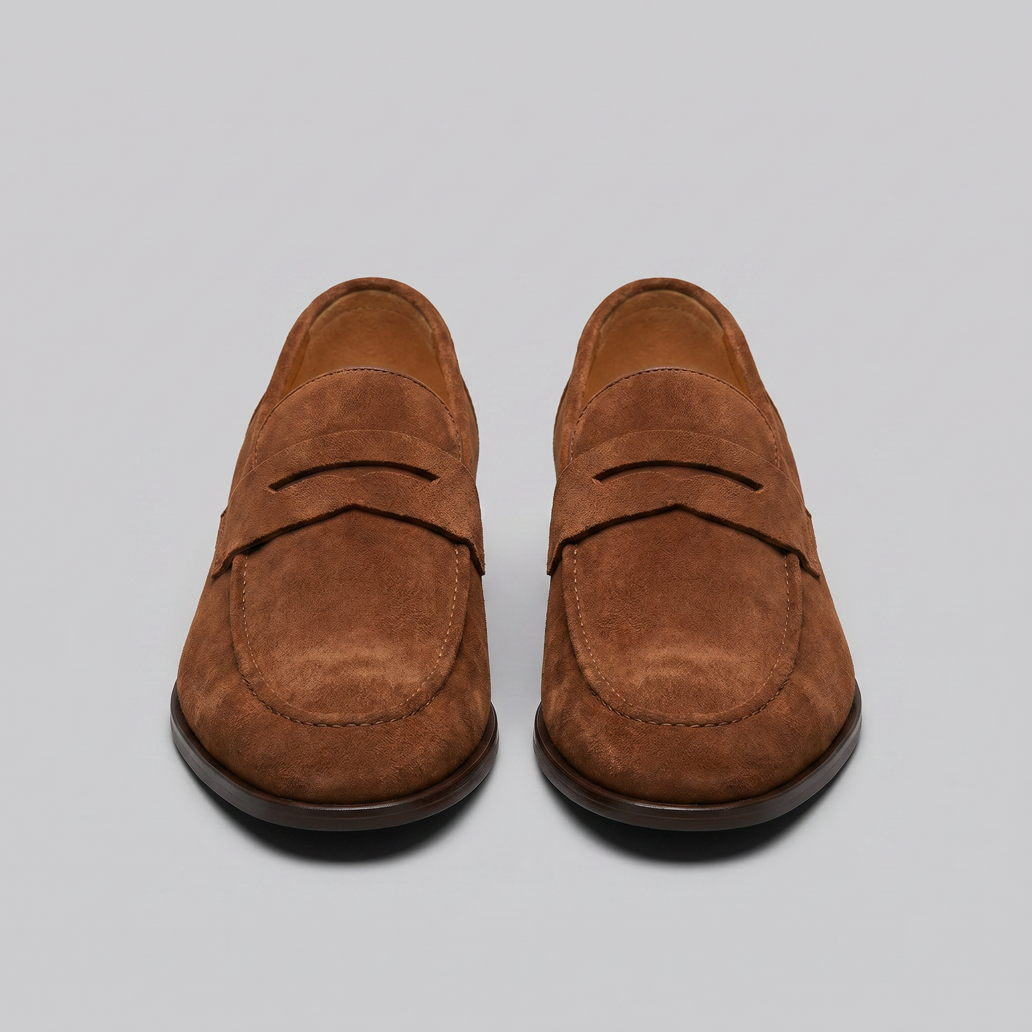Men's Suede Penny Loafers