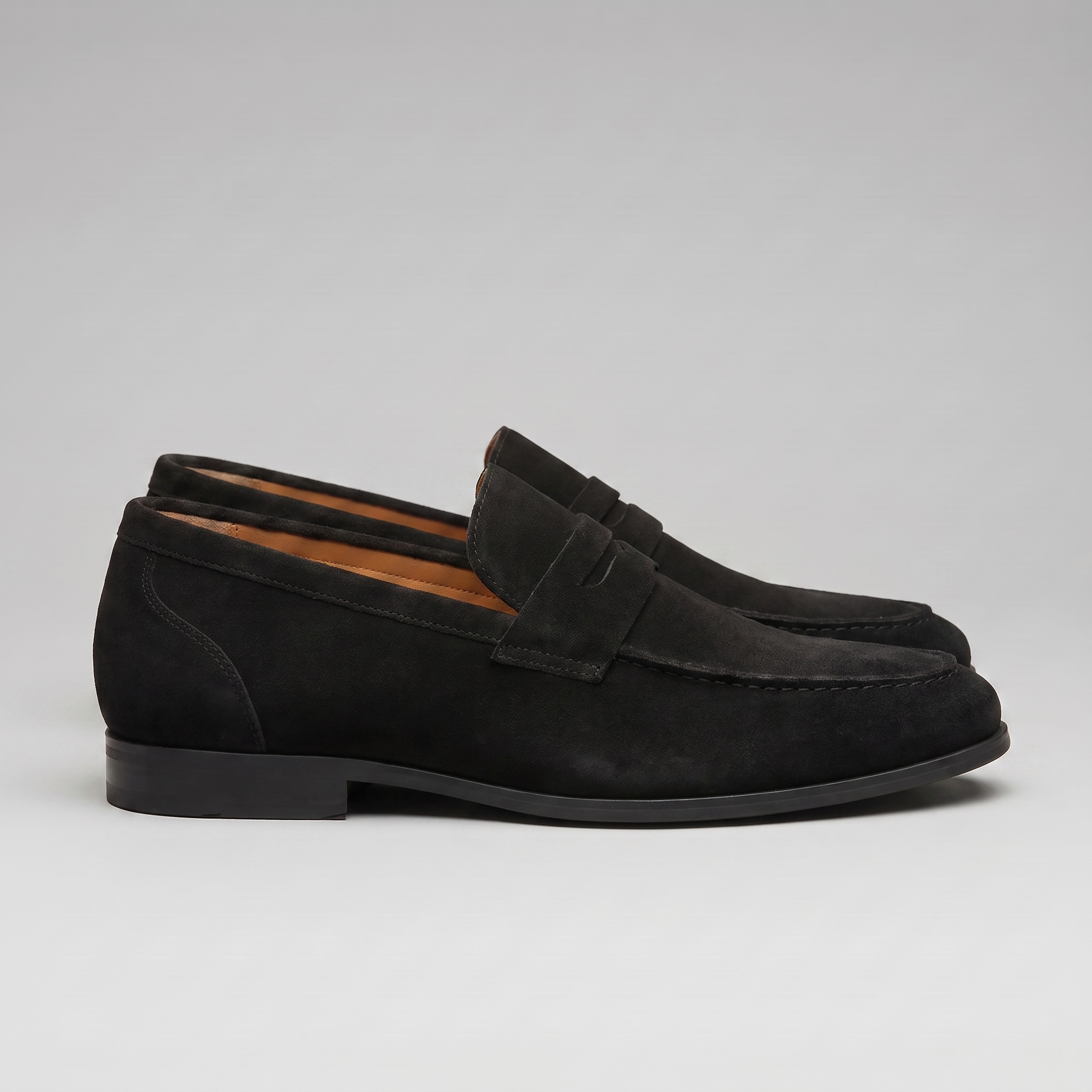 Men's Suede Penny Loafers