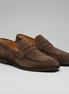 Men's Suede Penny Loafers