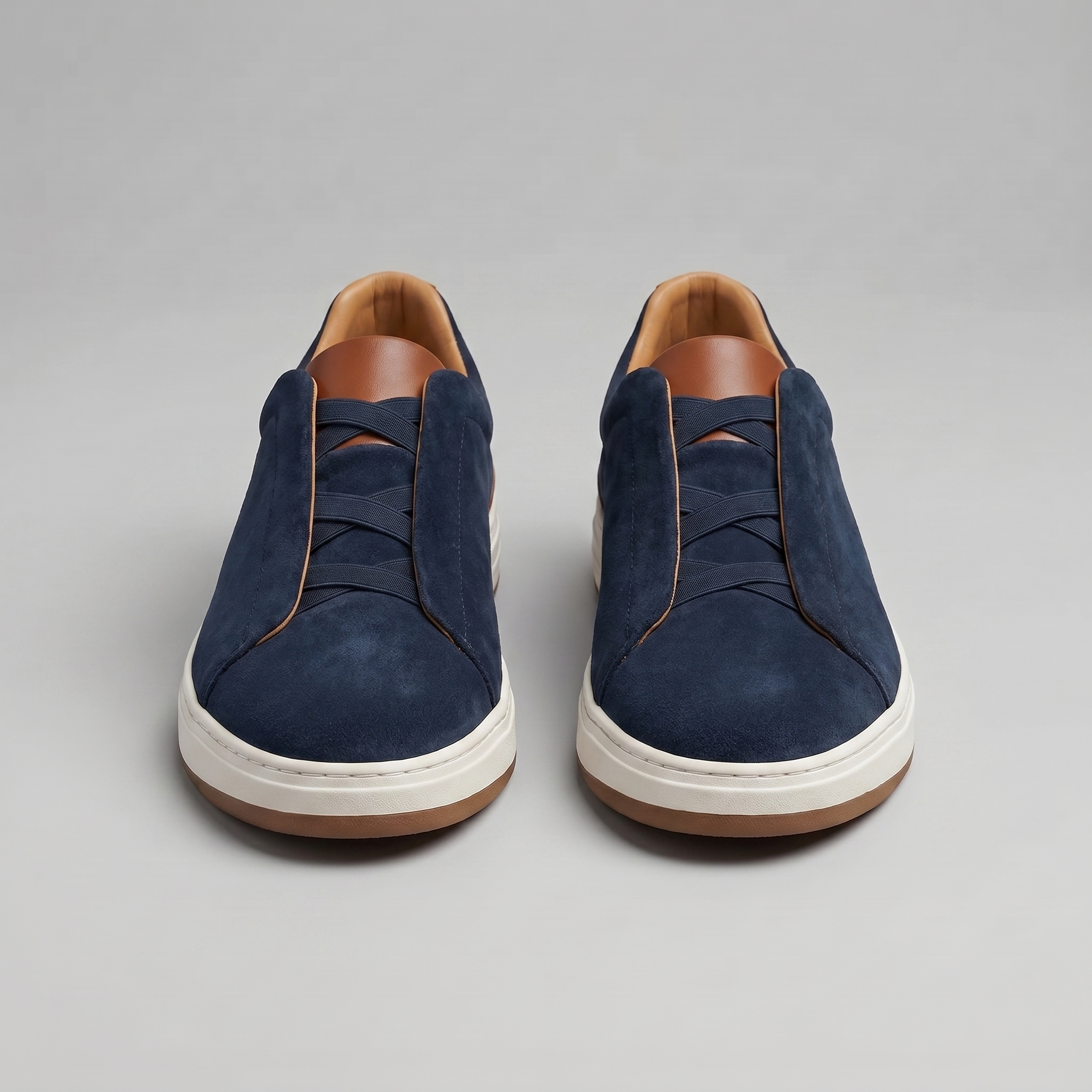 Men's Suede Slip-On Casual Sneakers