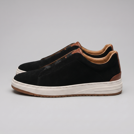 Men's Suede Slip-On Casual Sneakers