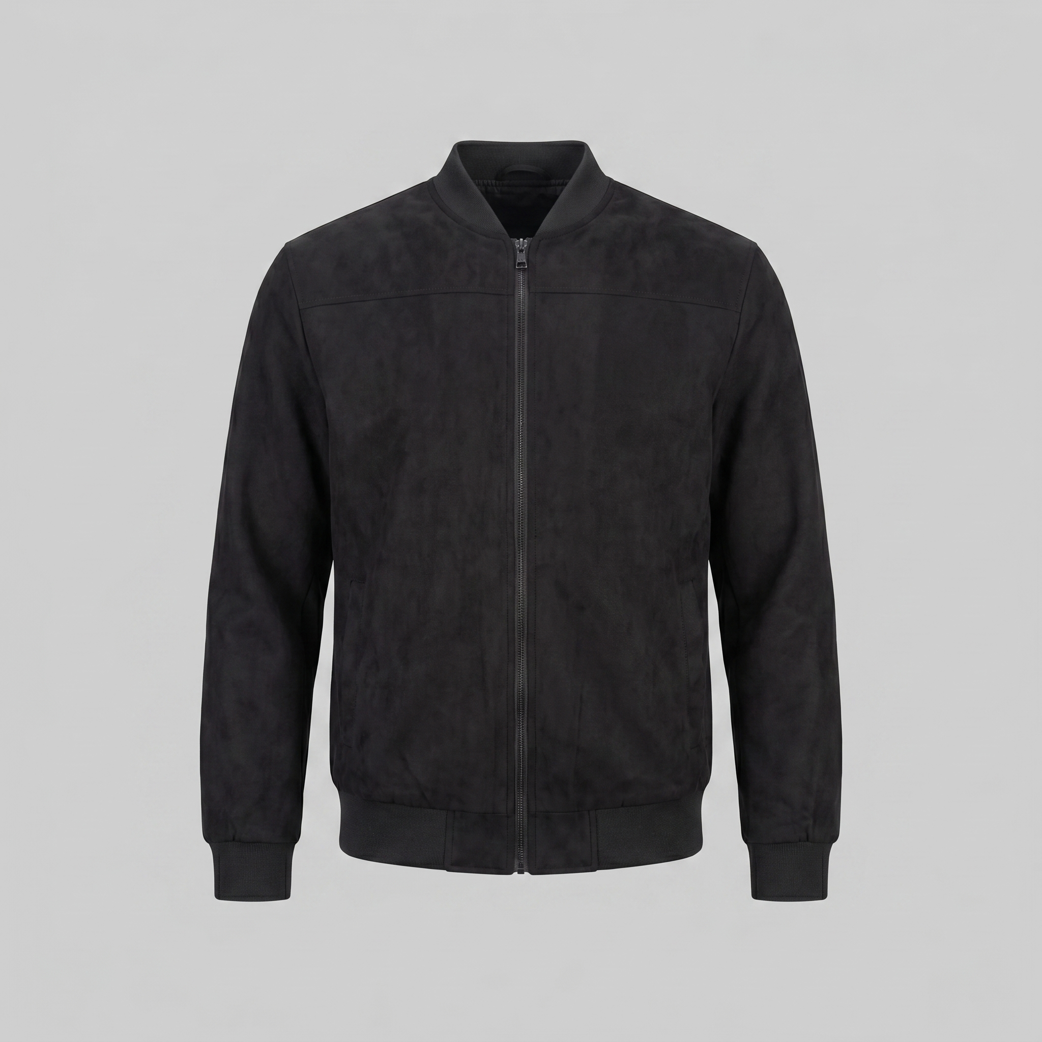 Men's Suede-Touch Bomber Jacket