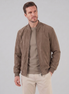 Men's Suede-Touch Bomber Jacket