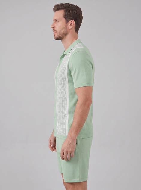 Men's Summer Set - Short Sleeve Shirt and Shorts Outfit