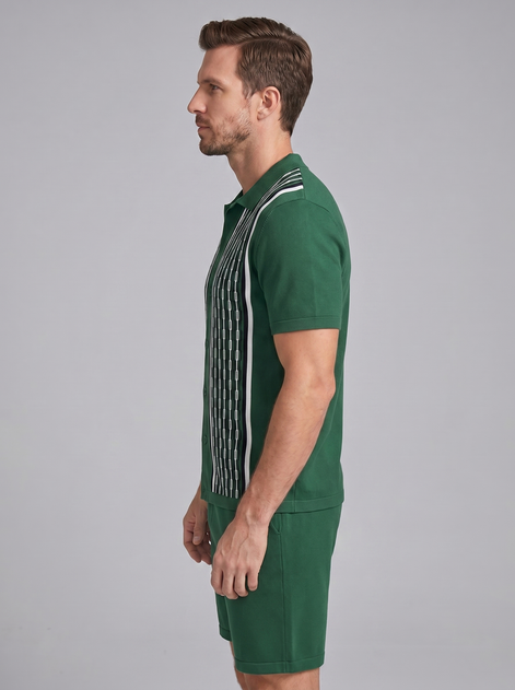 Men's Summer Set - Short Sleeve Shirt and Shorts Outfit