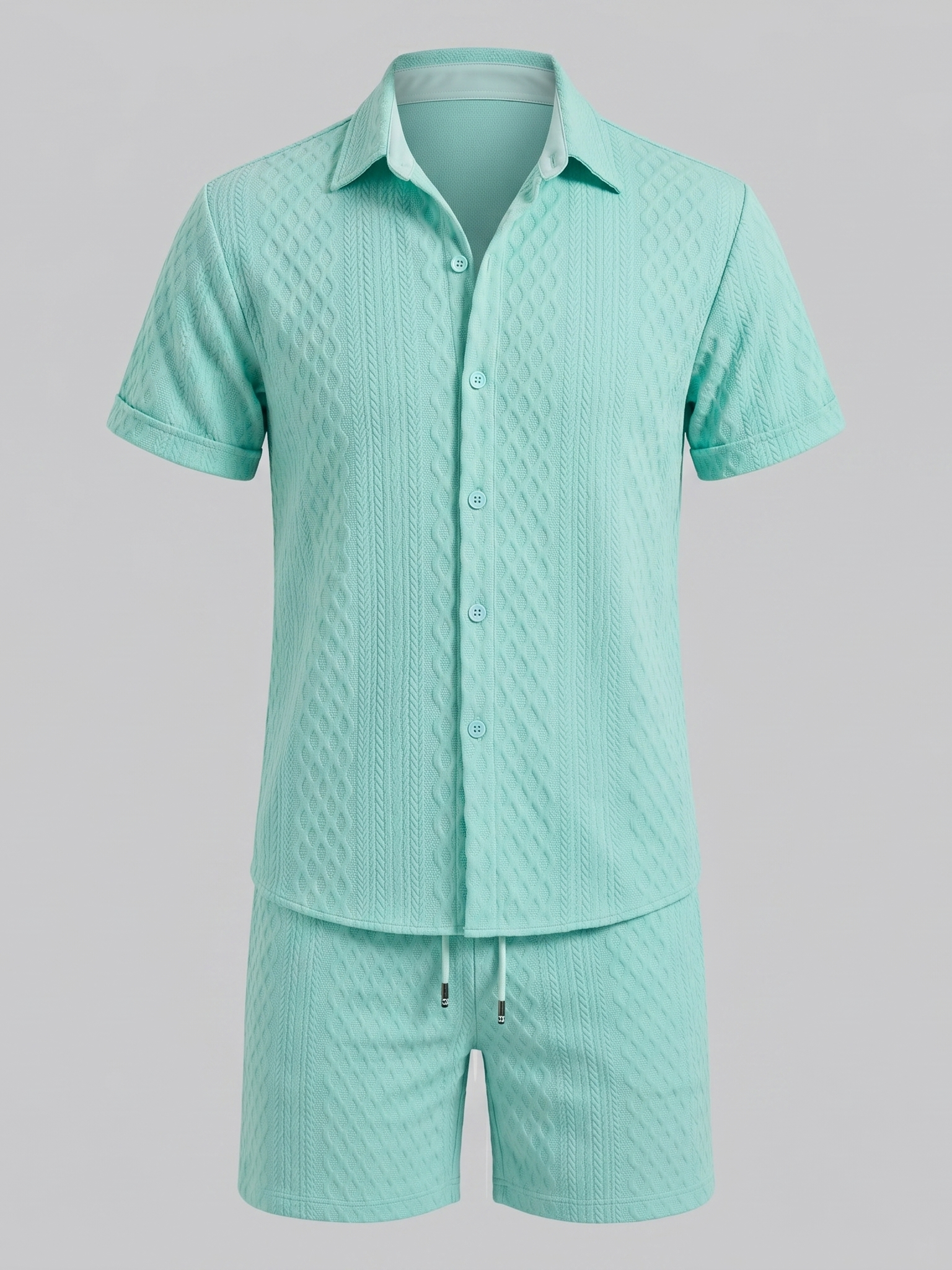 Men's Summer Waffle Outfit Set