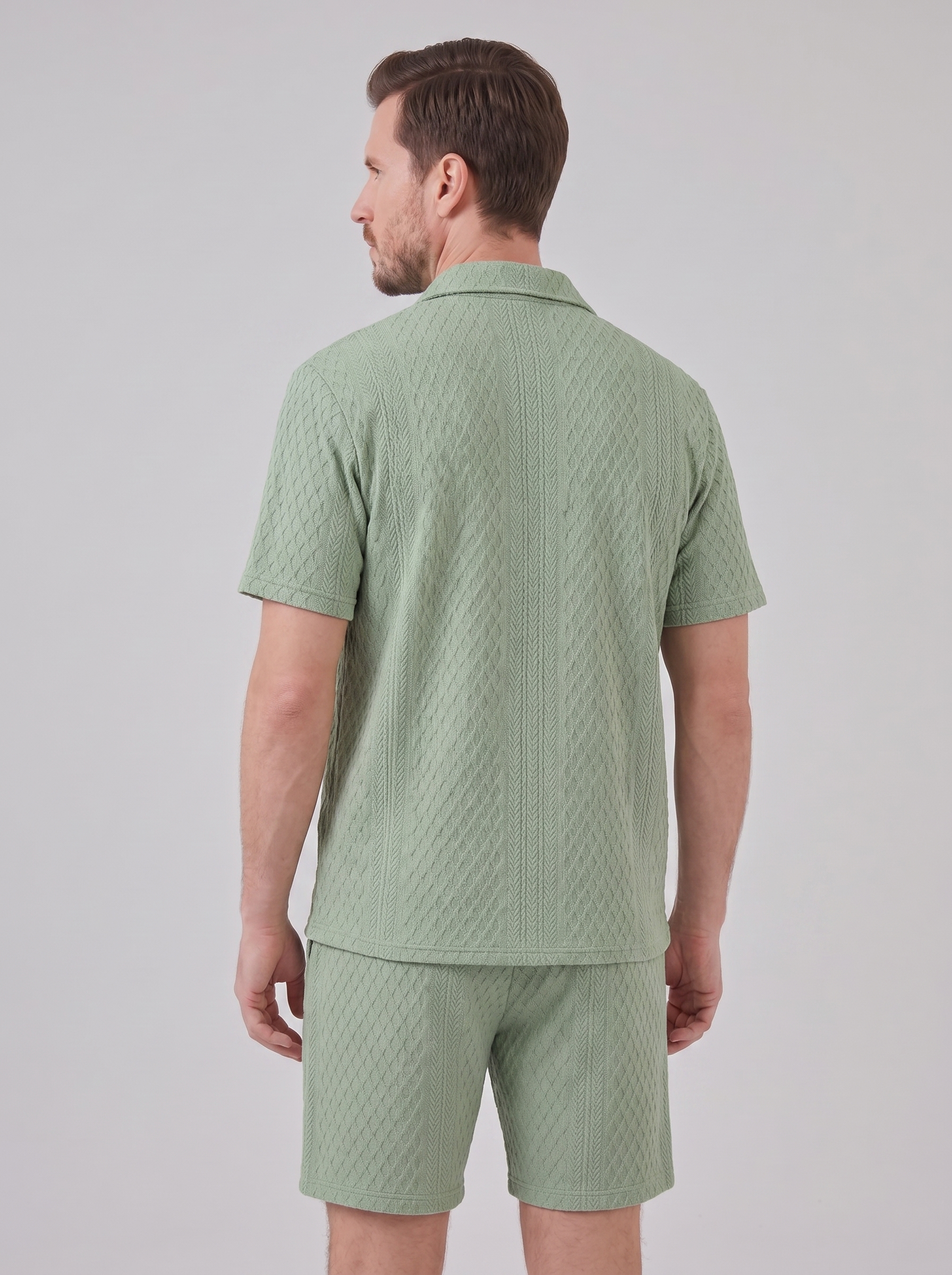 Men's Summer Waffle Outfit Set