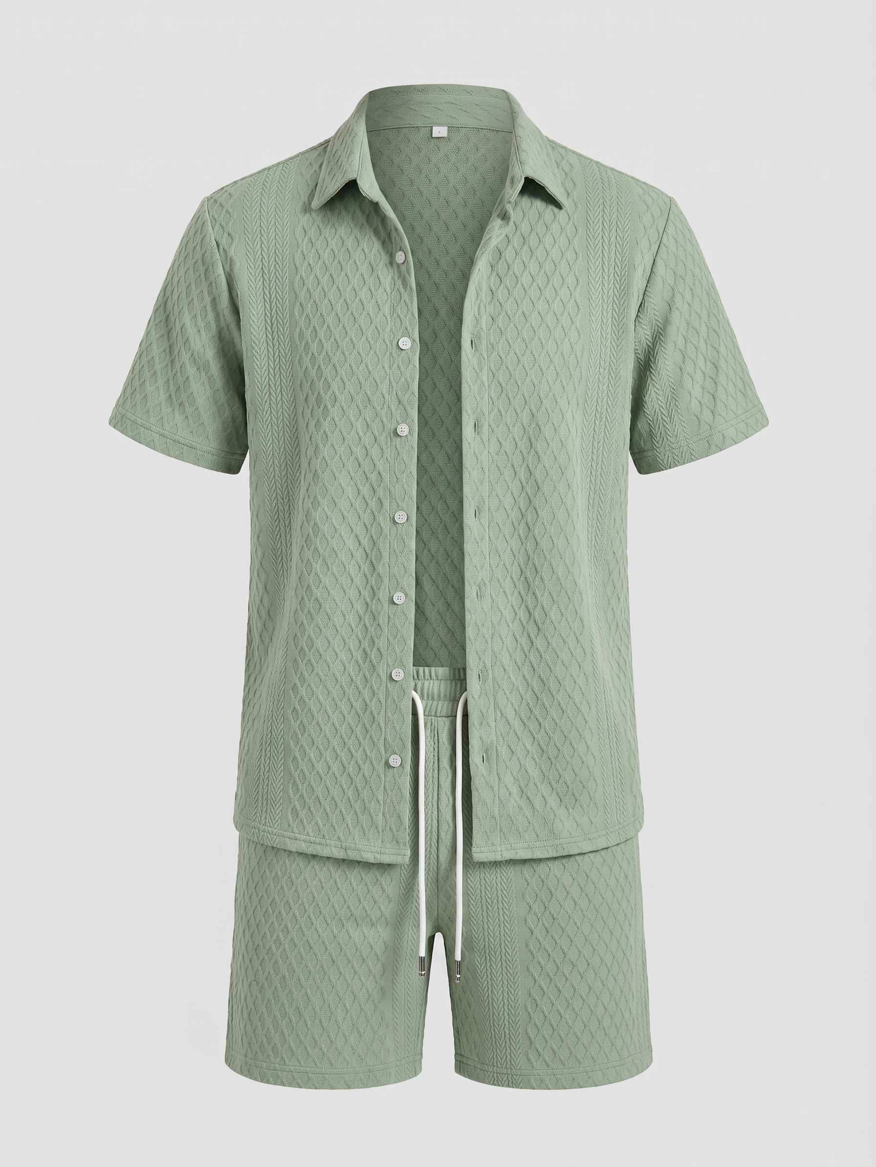 Men's Summer Waffle Outfit Set