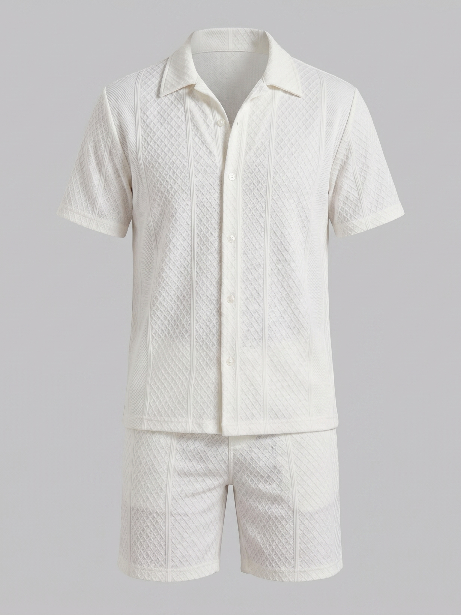 Men's Summer Waffle Outfit Set